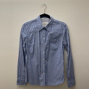 H&M Blue Button Down Size 10 fits like 8 or Medium